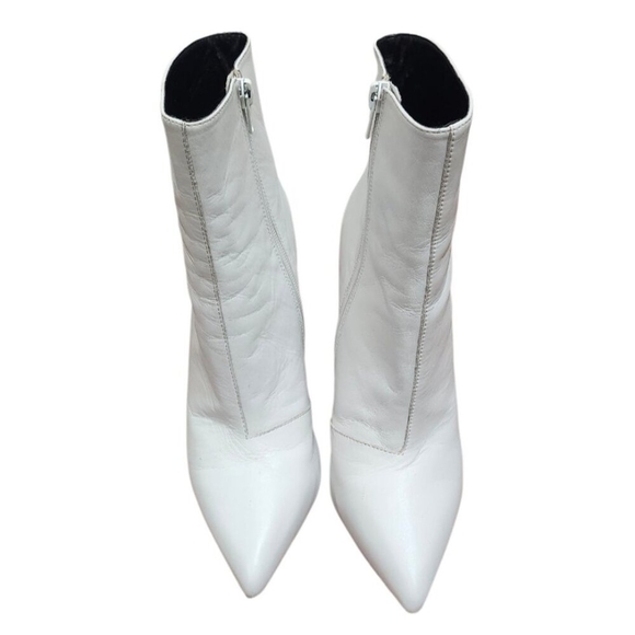 TONY BIANCO Freddie Women Booties in White Capretto. Size 9 - Picture 3 of 14